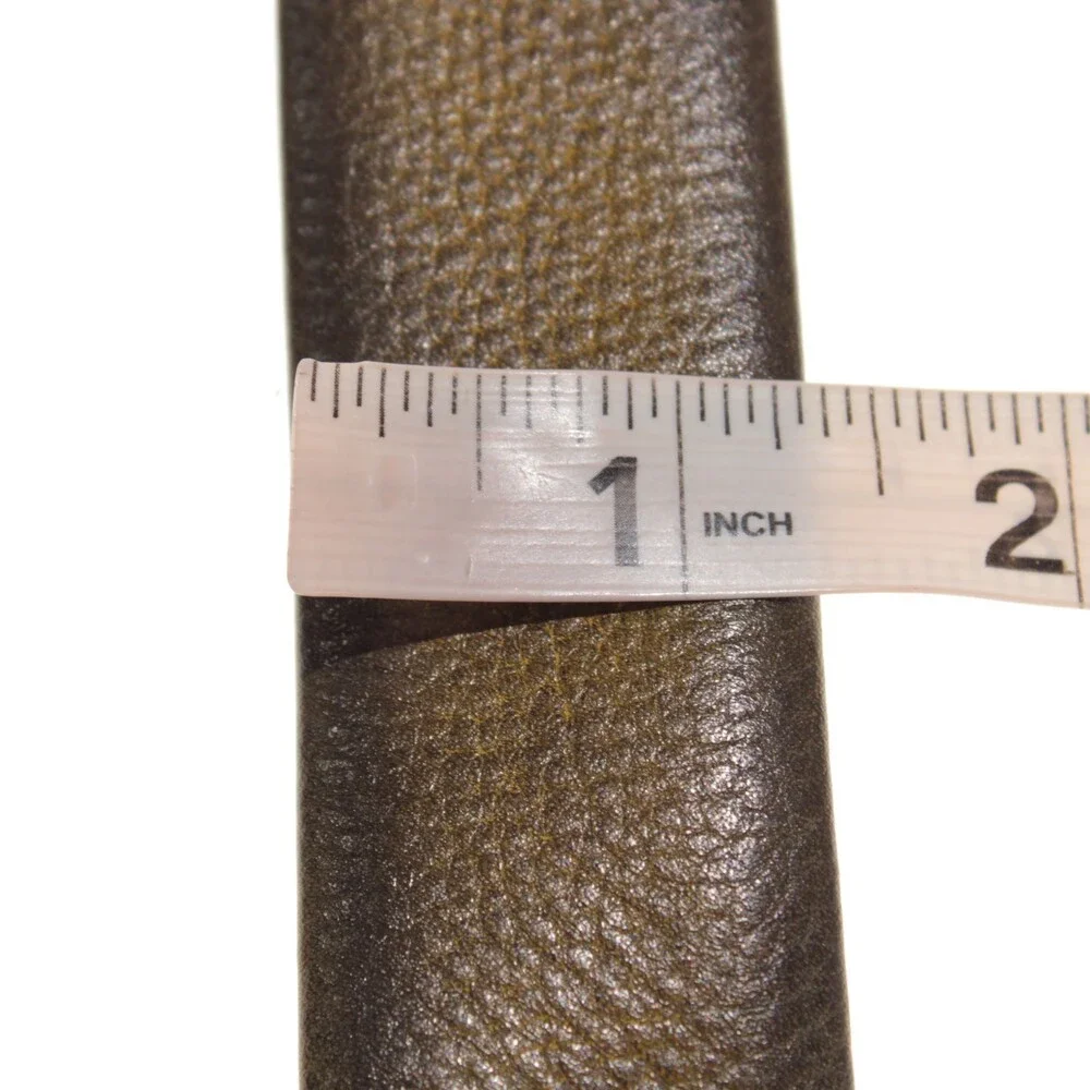 Di Bianco NWT Cut to Size Dress Belt In Green Pebbled Leather One Size